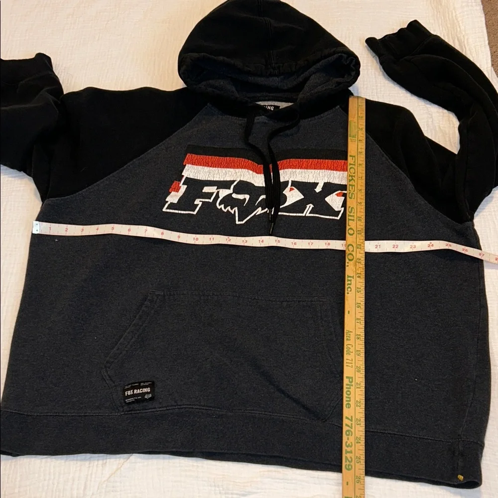 Fox Racing Men's Black & Gray XXL Hoodie F-Head-X Graphic Grunge Streetwear Race - Picture 13 of 16